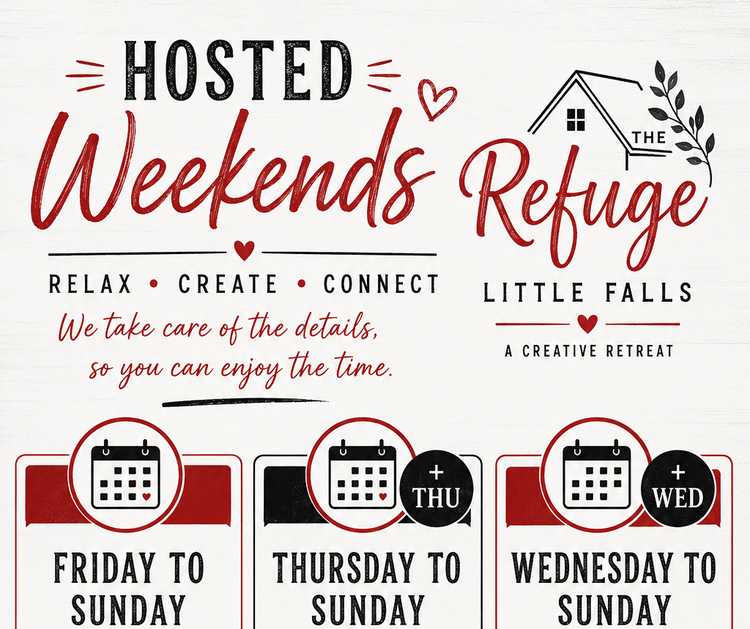 2027 Hosted Weekends at The Refuge Little Falls
