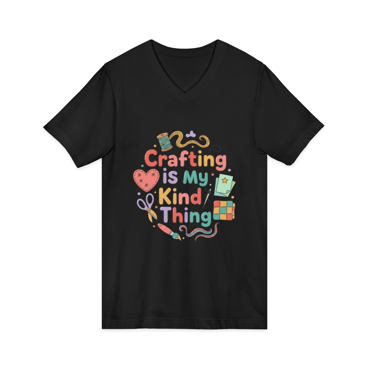 Crafting Is My Kind of Thing V-Neck Tee