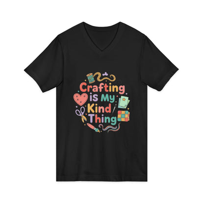 Crafting Is My Kind of Thing V-Neck Tee