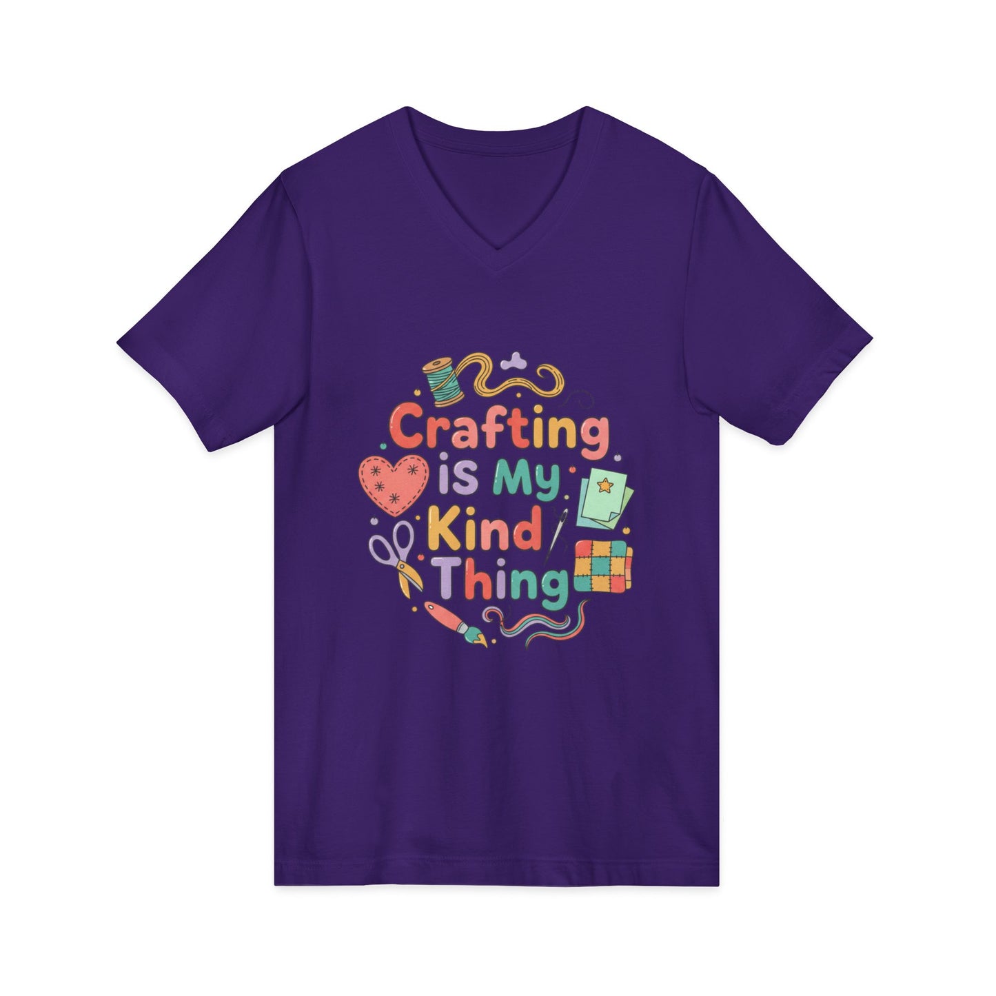 Crafting Is My Kind of Thing V-Neck Tee