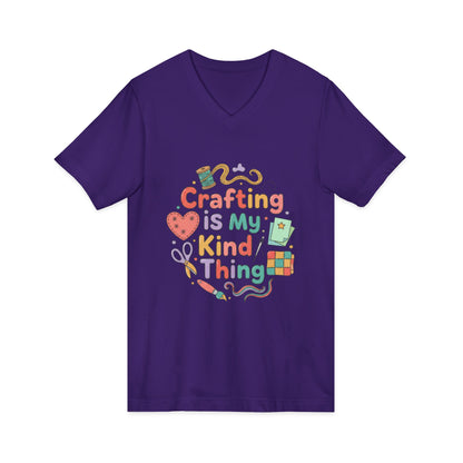 Crafting Is My Kind of Thing V-Neck Tee