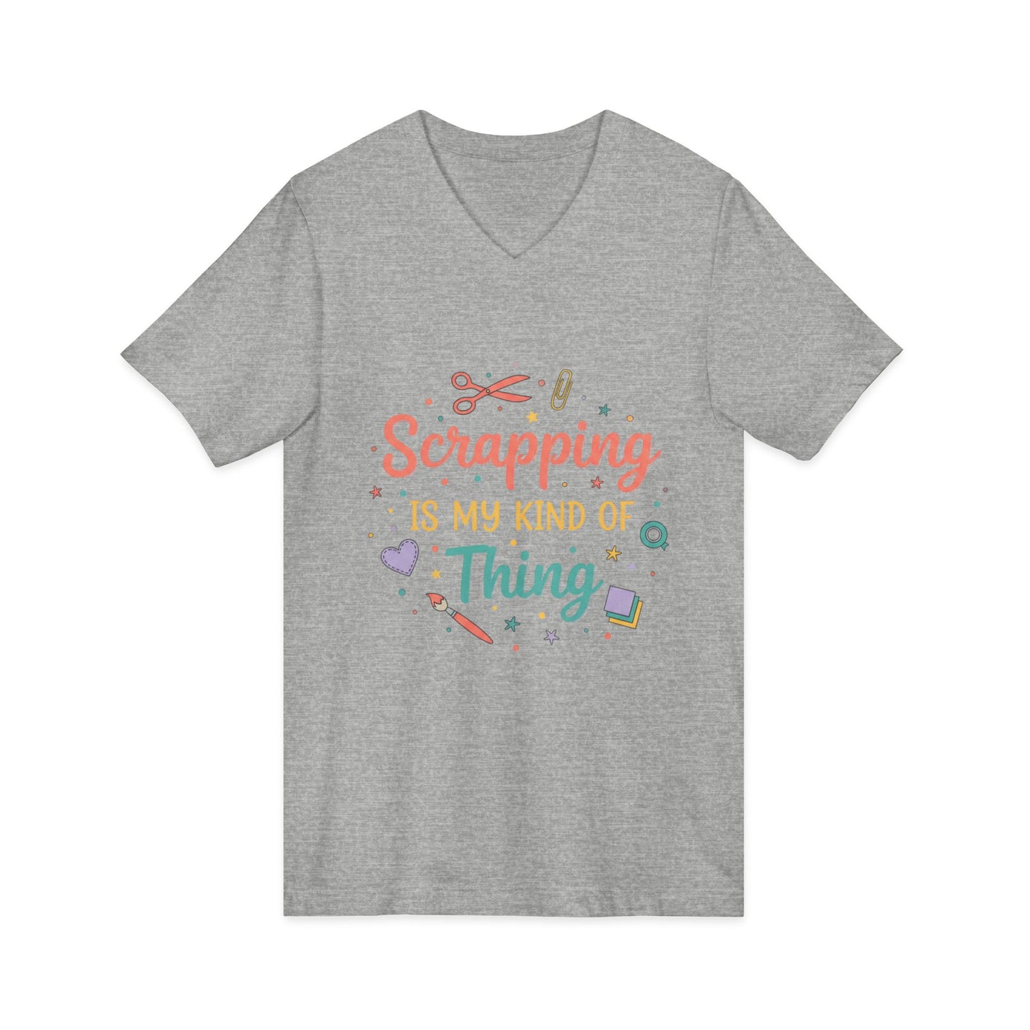 Scrapping Is My Kind of Thing V-Neck Tee