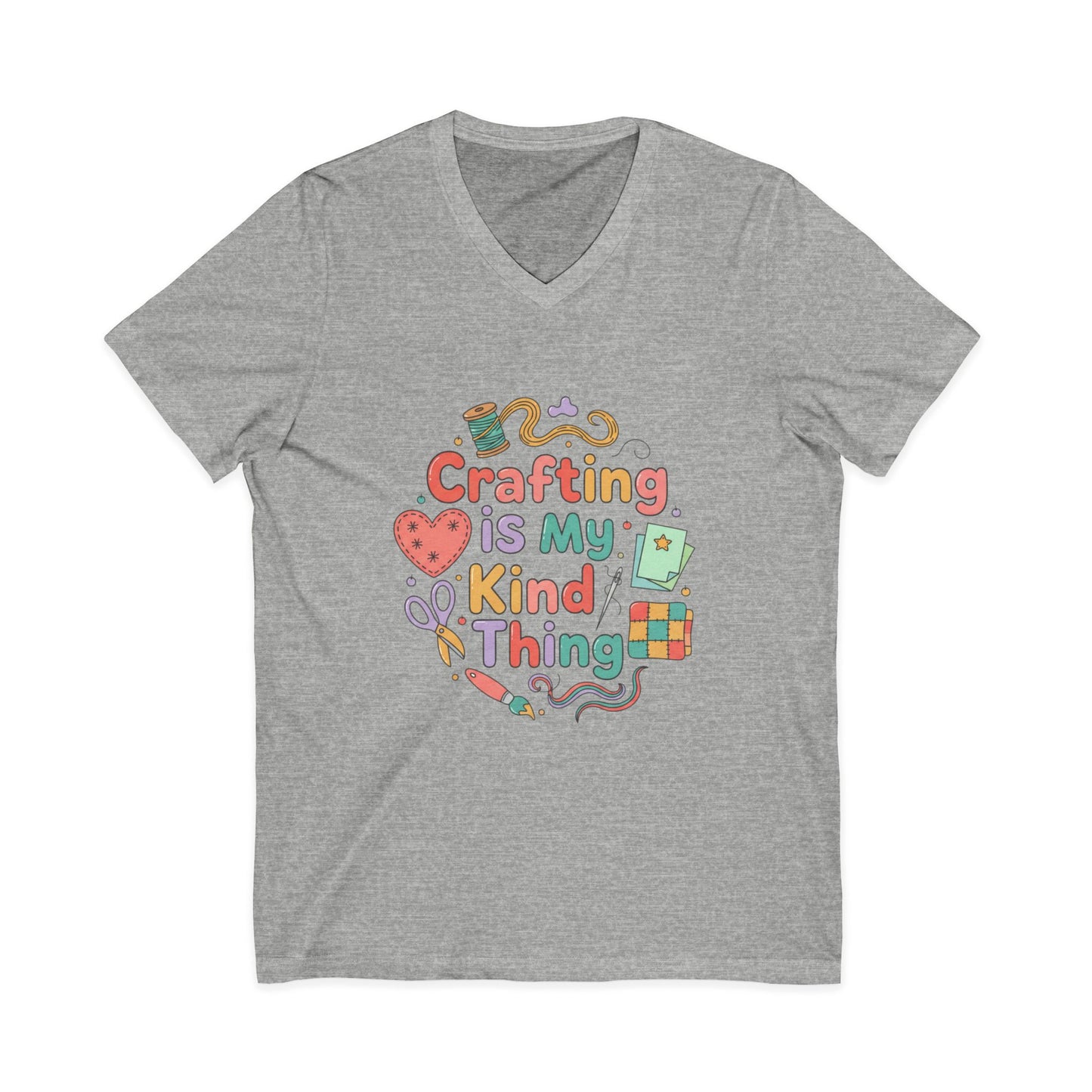 Crafting Is My Kind of Thing V-Neck Tee