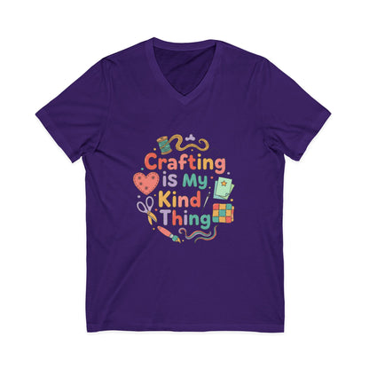 Crafting Is My Kind of Thing V-Neck Tee