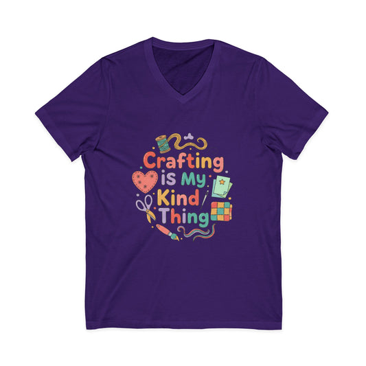 Crafting Is My Kind of Thing V-Neck Tee