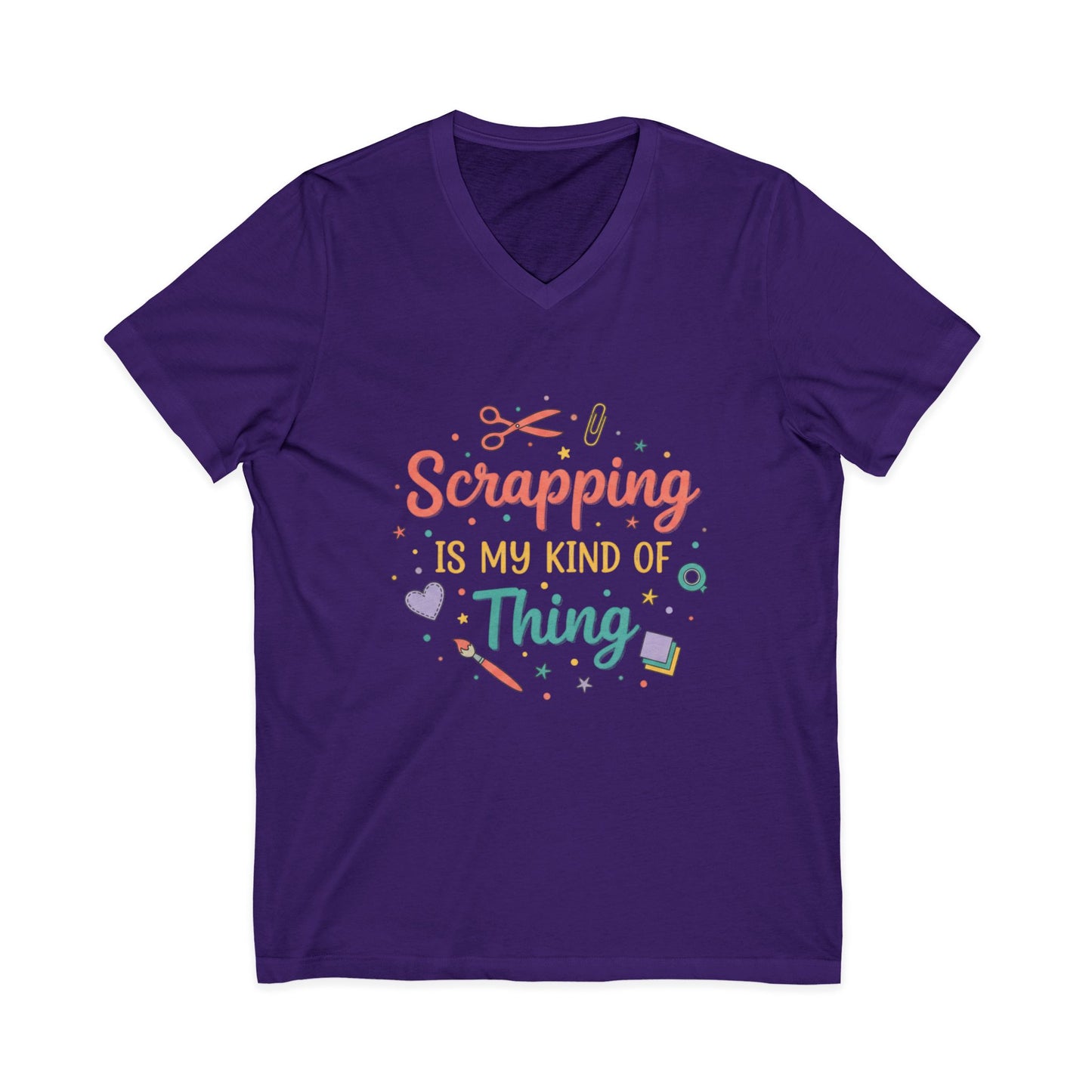 Scrapping Is My Kind of Thing V-Neck Tee