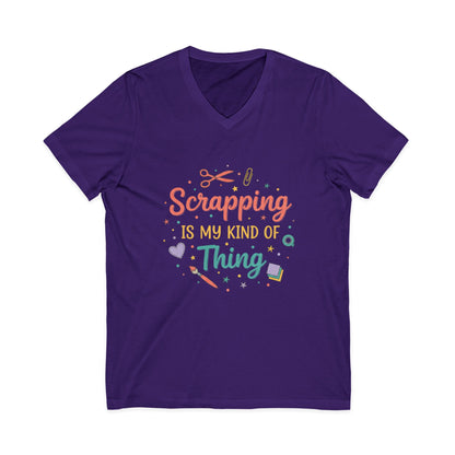 Scrapping Is My Kind of Thing V-Neck Tee