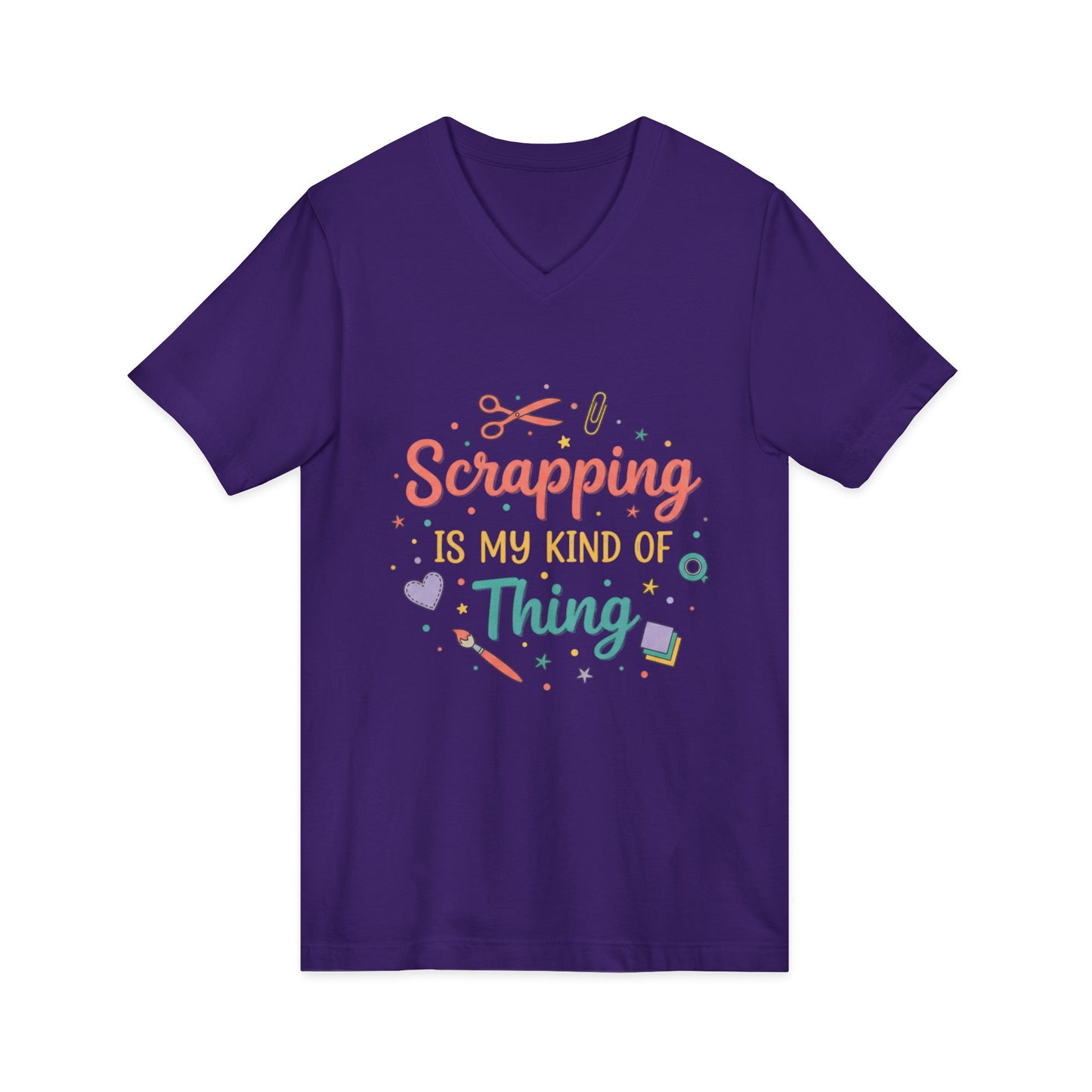 Scrapping Is My Kind of Thing V-Neck Tee