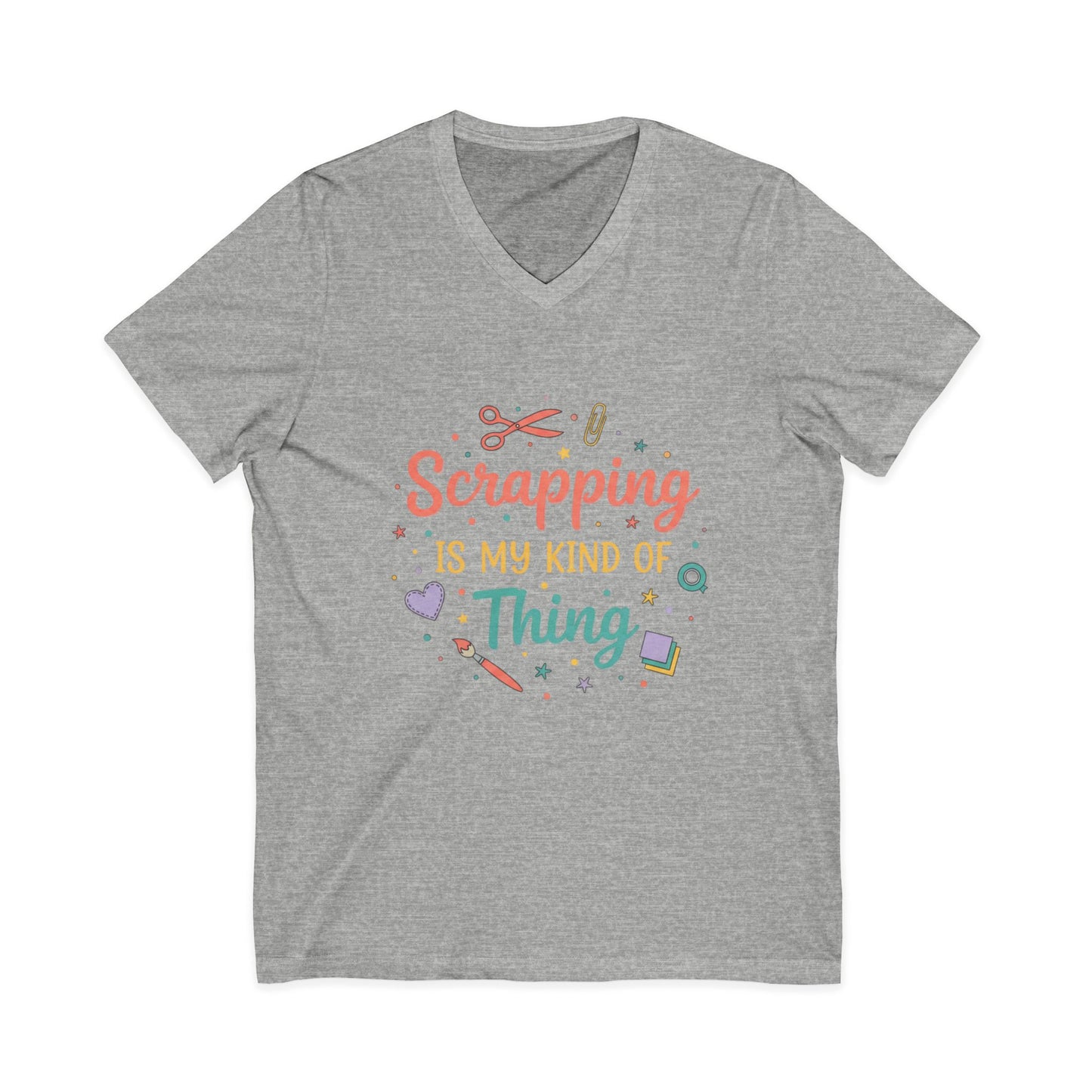 Scrapping Is My Kind of Thing V-Neck Tee