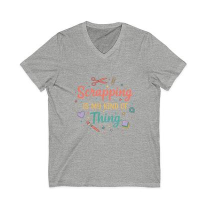 Scrapping Is My Kind of Thing V-Neck Tee