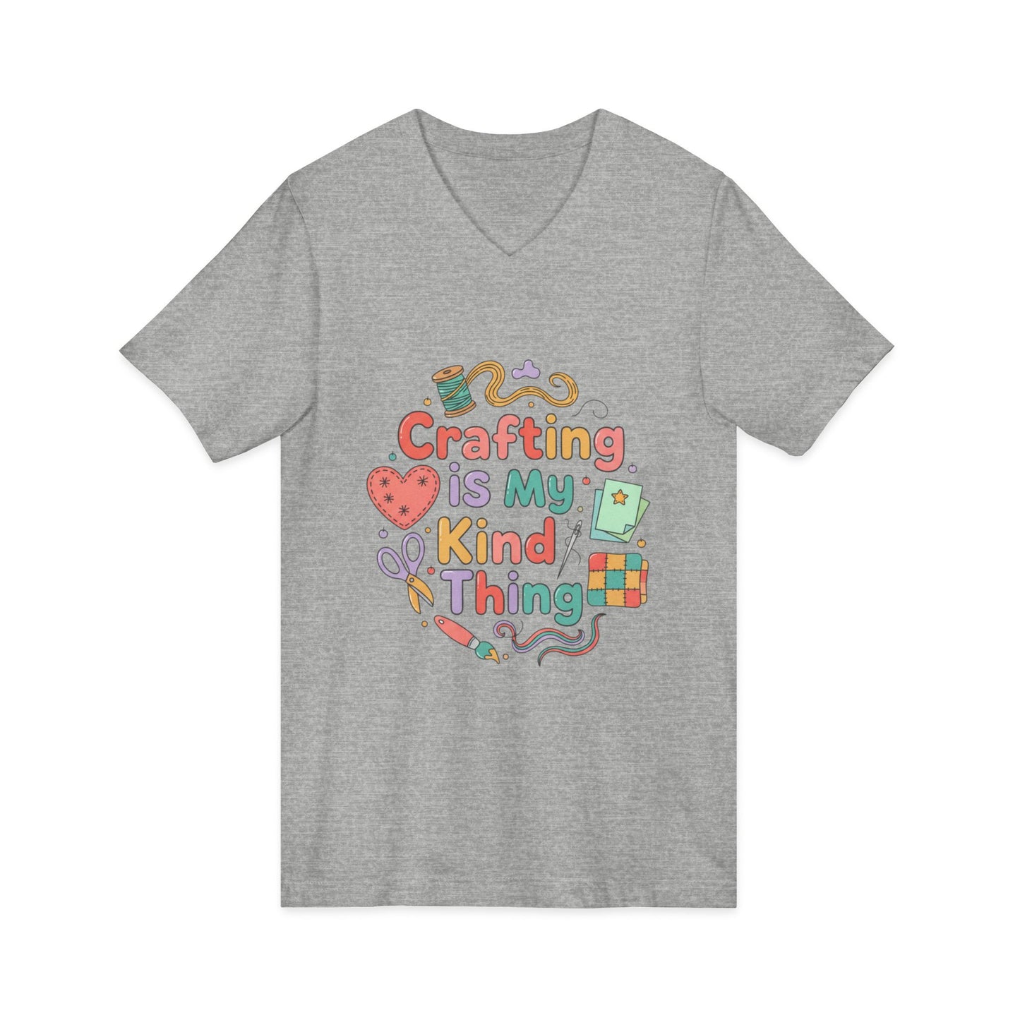 Crafting Is My Kind of Thing V-Neck Tee