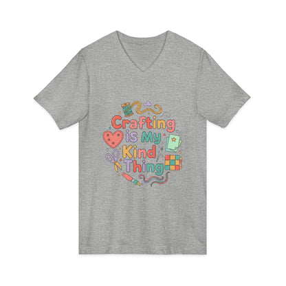 Crafting Is My Kind of Thing V-Neck Tee