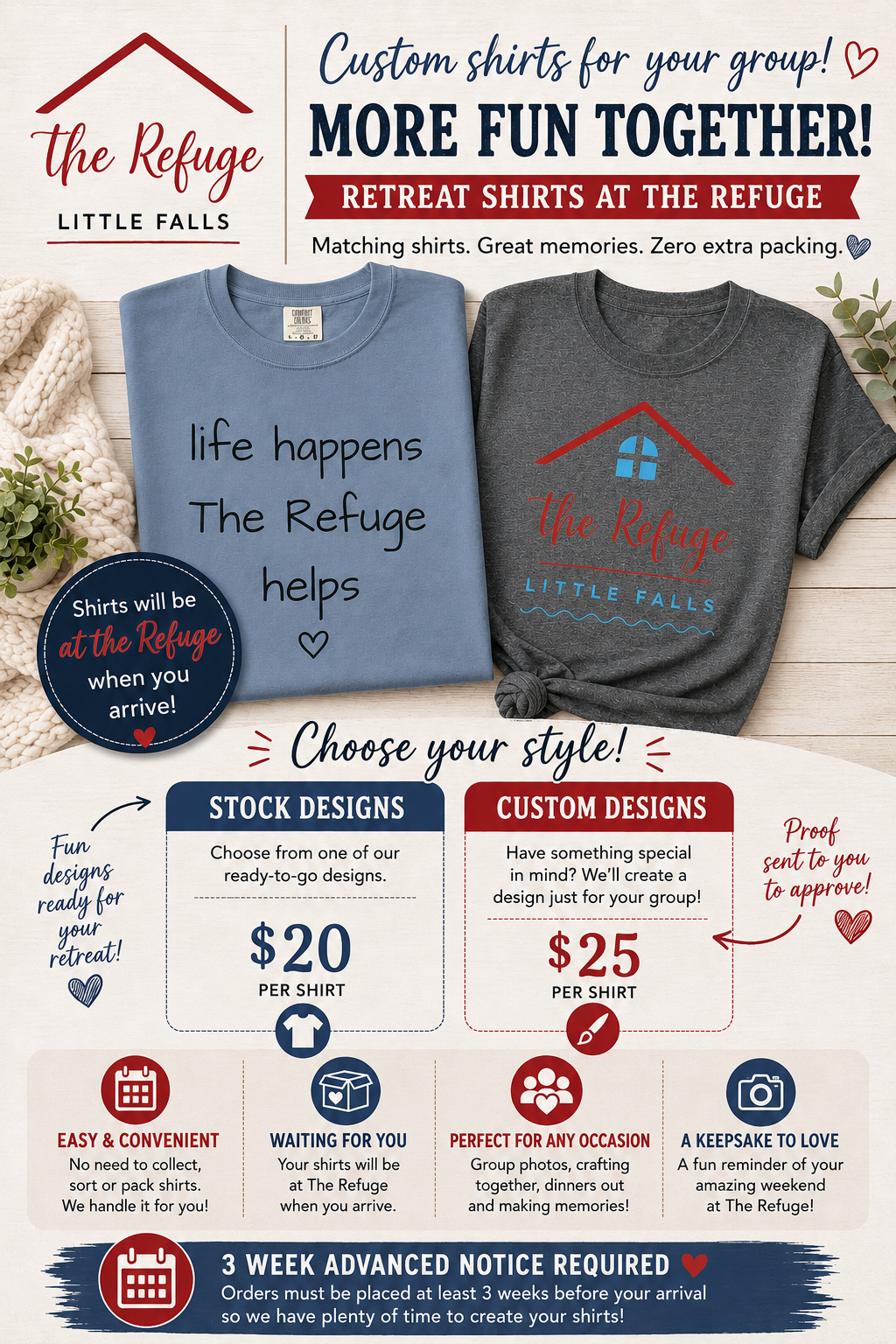Retreat Shirts